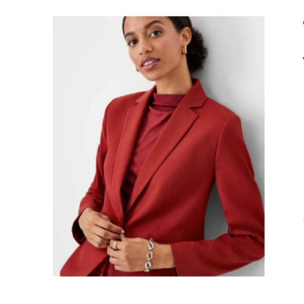Ann Taylor Red Blazer NWT
